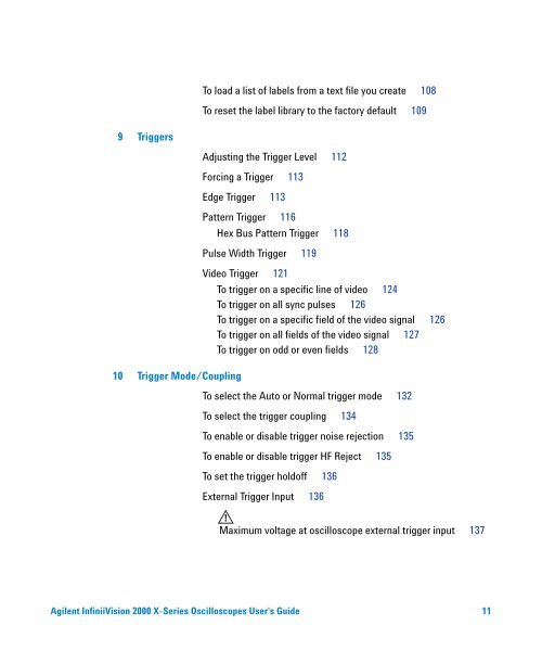 Agilent InfiniiVision 2000 X-Series Oscilloscopes User's Guide