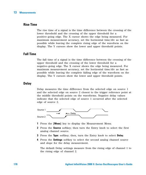 Agilent InfiniiVision 2000 X-Series Oscilloscopes User's Guide