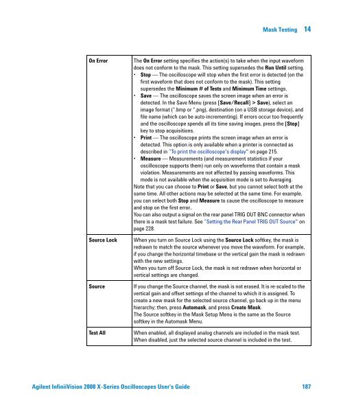 Agilent InfiniiVision 2000 X-Series Oscilloscopes User's Guide