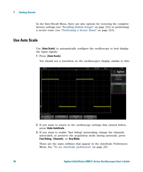 Agilent InfiniiVision 2000 X-Series Oscilloscopes User's Guide