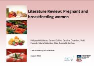 Literature Review: Pregnant and breastfeeding ... - Eat For Health