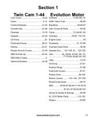 Section 1 Twin Cam 1-44 Evolution Motor - PrestonCycle