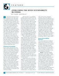 Overcoming the Seven Sustainability Blunders - Greenleaf Publishing