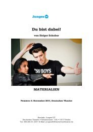 Materialmappe DU BIST DABEI - Deutsches Theater