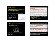 Endogamia Apareamiento no-aleatorio ... - CCG-UNAM