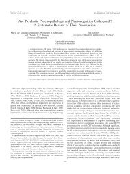 Are Psychotic Psychopathology and Neurocognition ... - Caphri