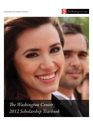 Download the yearbook - The Washington Center