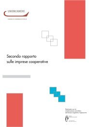 Secondo rapporto sulle imprese cooperative - Unioncamere