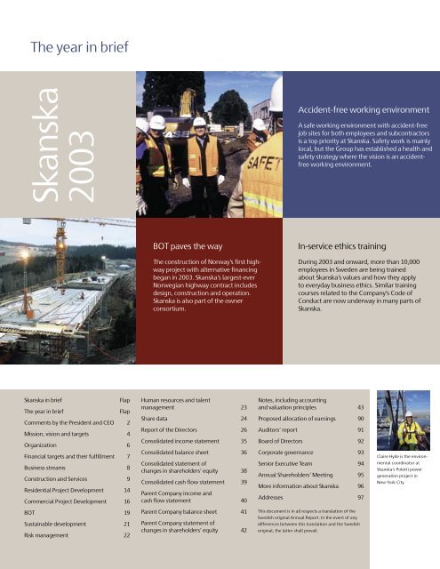 Skanska Annual Report 2003