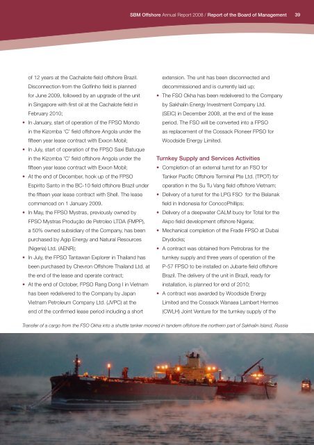 2008 Annual Report - SBM Offshore