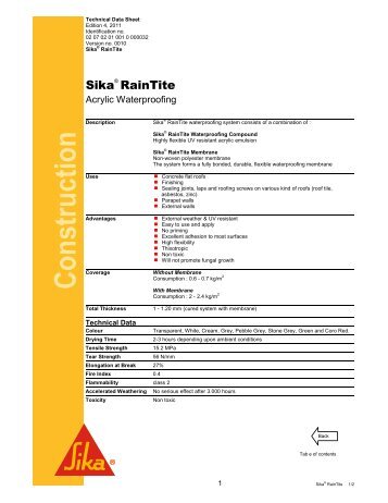 Sika RainTite - Sika Indonesia