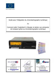 Guide pour l'intÃ©gration du chronotachygraphe numÃ©rique - Le ...