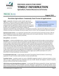 Precision Agriculture: Commonly Used Terms & Applications