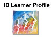 International Baccalaureate Learner Profile - Ada Merritt K-8 Center