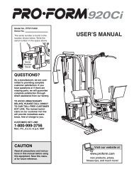 proform 920ci - Fitness Equipment