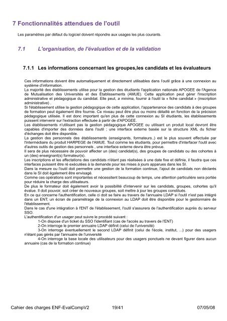 Cahier des charges fonctionnel d'un outil destinÃ© Ã  faciliter l ... - IUFM