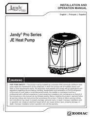 Jandy JE Pro Series Operation Manual - Poolheatpumps.com