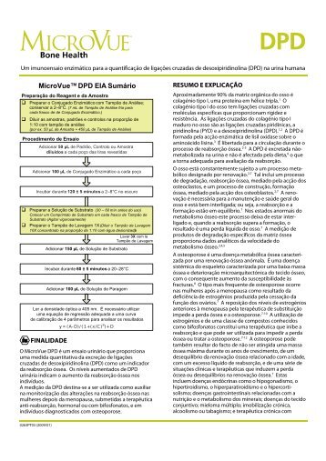 MicroVue DPD EIA Kit, Portuguese - Quidel Corporation