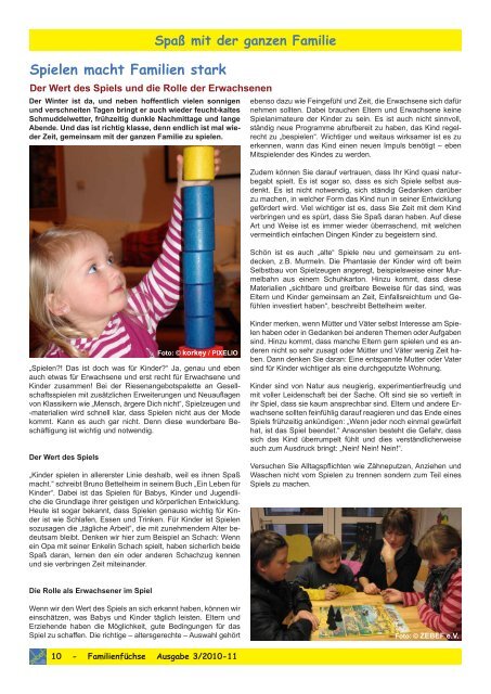 Ausgabe 3 - 2010-11 Winter.indd - Familienfüchse