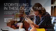 STORYTELLING IN THESE DIGITAL TIMES - BrainJuicer