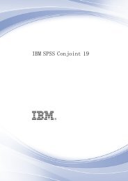 IBM SPSS Conjoint 19