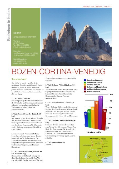 BOZEN-CORTINA-VENEDIG - italia radreisen