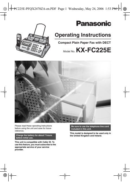 To Download The Kx Fc225 Product Manual Pmc Telecom To Download The Kx Fc225 Product Manual Pmc Telecom