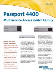 Passport 4400 Series product brief - felix telecom