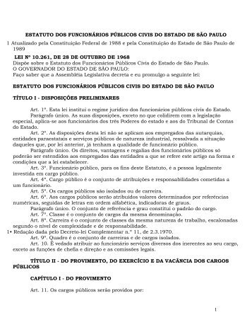 Estatuto dos Funcionários Públicos Civis do Estado de São Paulo