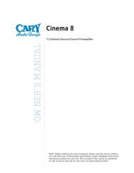 Cinema 8 - Cary Audio Design