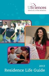 Residence Life Guide - University of the Sciences in Philadelphia