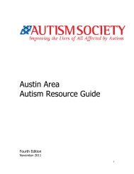 Austin Area Autism Resource Guide 2012 - Lake Travis Independent ...