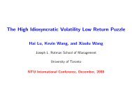 The High Idiosyncratic Volatility Low Return Puzzle