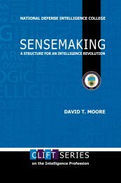 SENSEMAKING - National Intelligence University