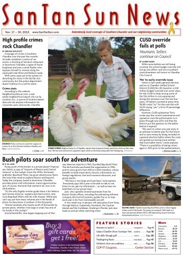 Bush pilots soar south for adventure - SanTan Sun News