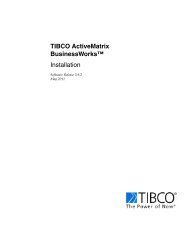 Installing TIBCO ActiveMatrix BusinessWorks - TIBCO Product ...