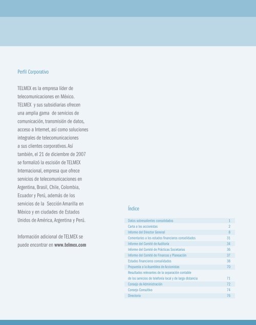 Informe Anual 2007 - Reforma