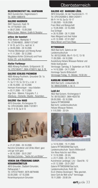 artguide - Vernissage