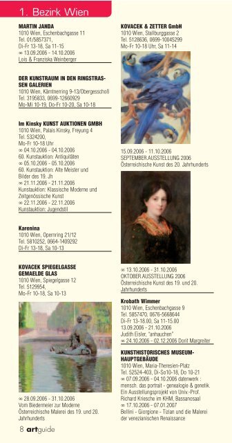 artguide - Vernissage