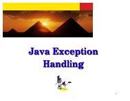 Java Exception Handling