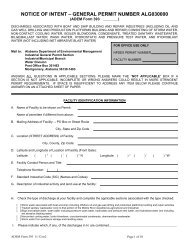 General Permit Application Package - NOI-3 - Alabama Department ...