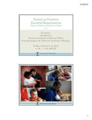 Parents as Teachers Essential Requirements - Center for Schools ...