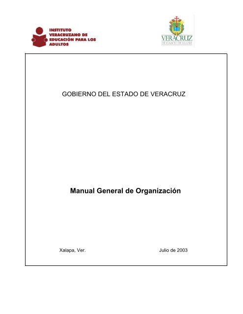 Manual Org IVEA - Gobierno del Estado de Veracruz