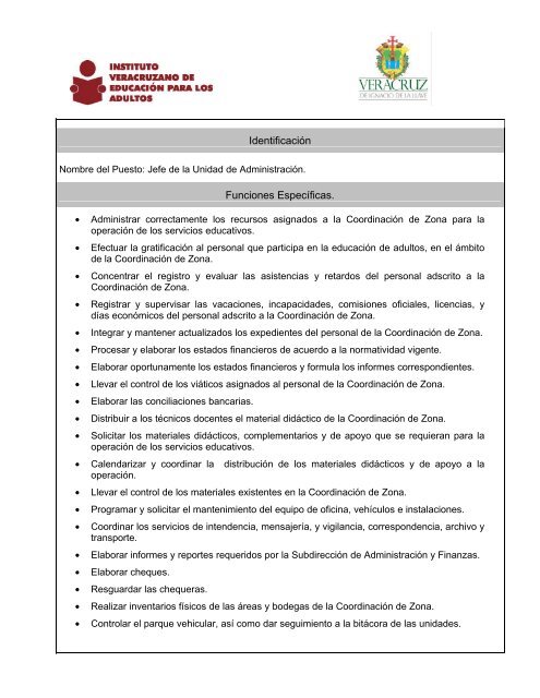 Manual Org IVEA - Gobierno del Estado de Veracruz