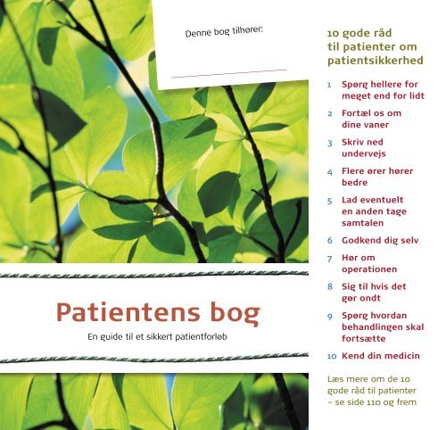 Patientens bog - Sikker Patient