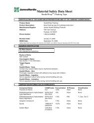 MSDS for HardieWrapÂ® flashing tape - James Hardie