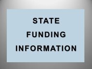 State Funding Information - Tillamook School District #9