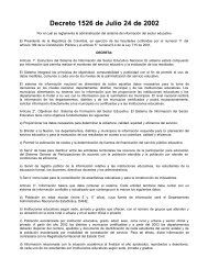 Decreto 1526 de Julio 24 de 2002 - Ministerio de Educación Nacional