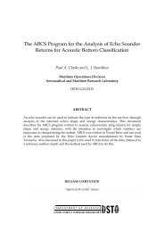 The ABCS Program for the Analysis of Echo Sounder Returns for ...
