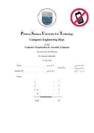 Computer Organization & Assembly Language Exam 2 (2012)